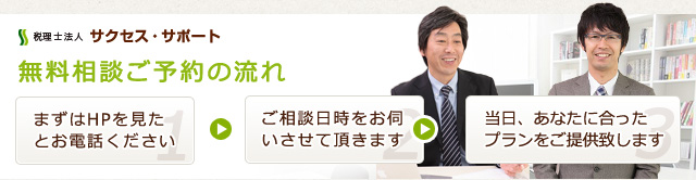 無料相談ご予約の流れ